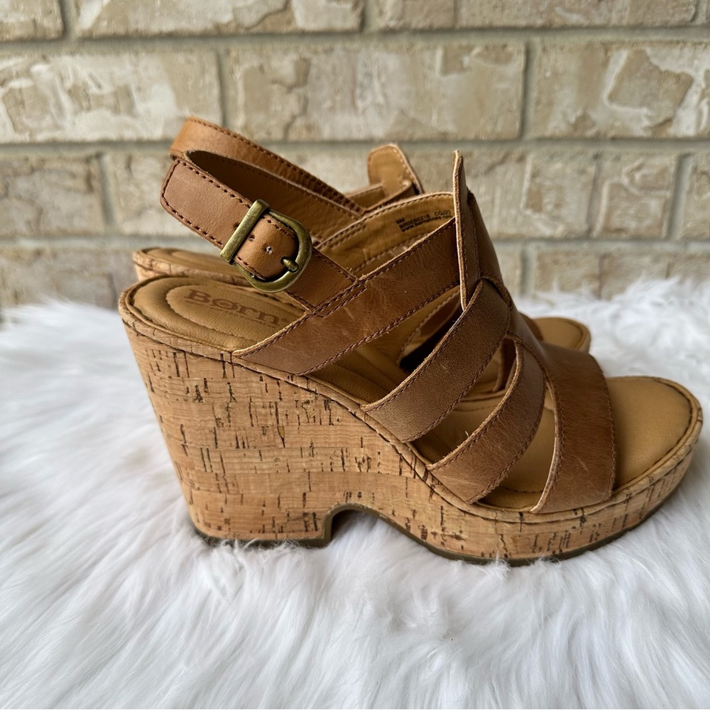 Born Leather Bernese Cage
Wedge Heel Sandals Size 8M 🌸 - Picture 8 of 12